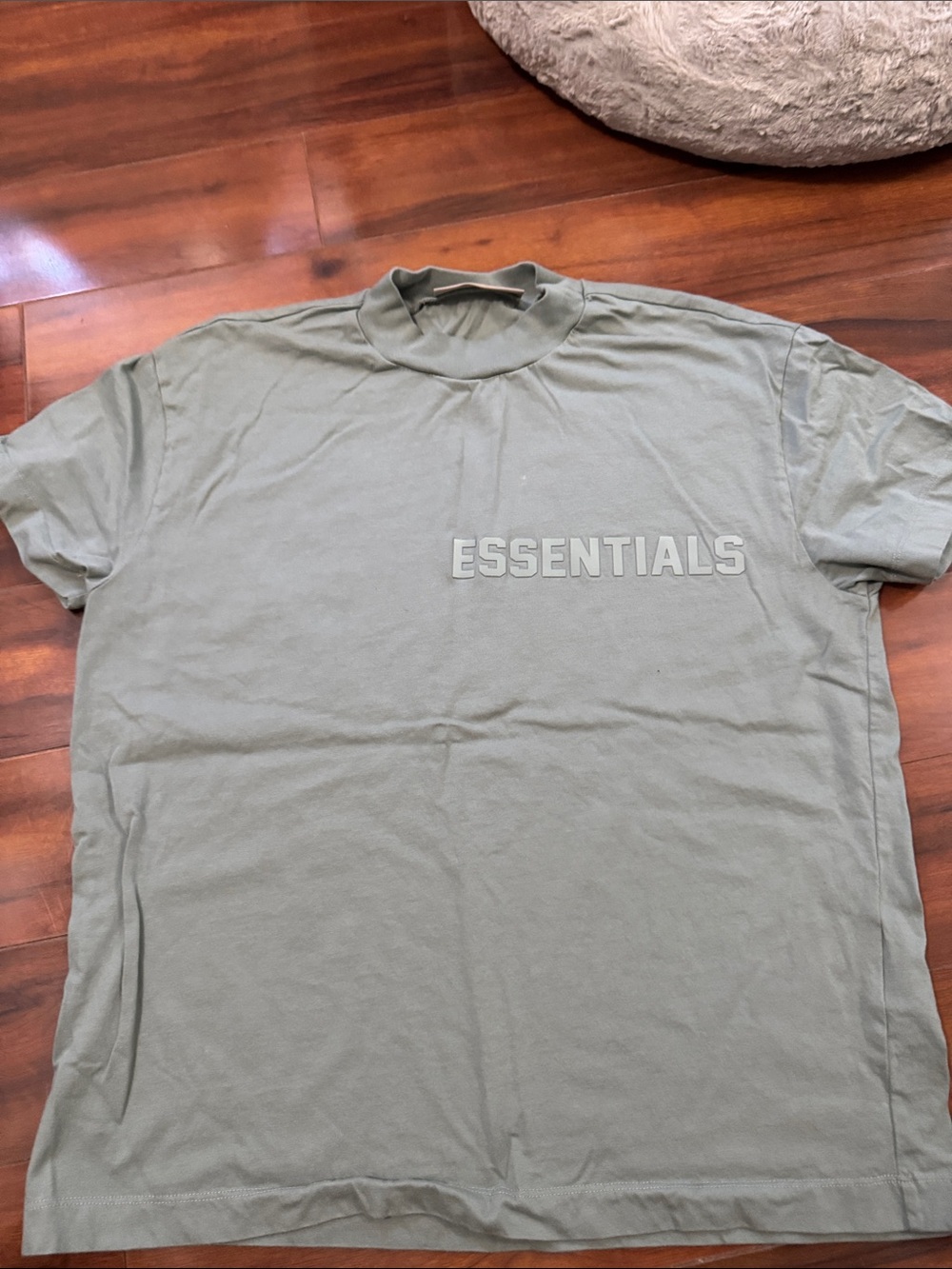 Essentials Men's Logo T-Shirt in Sage Green sycamore